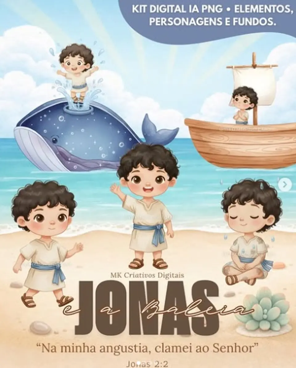 Kit Digital Jonas e a Baleia Aquarela 67 1