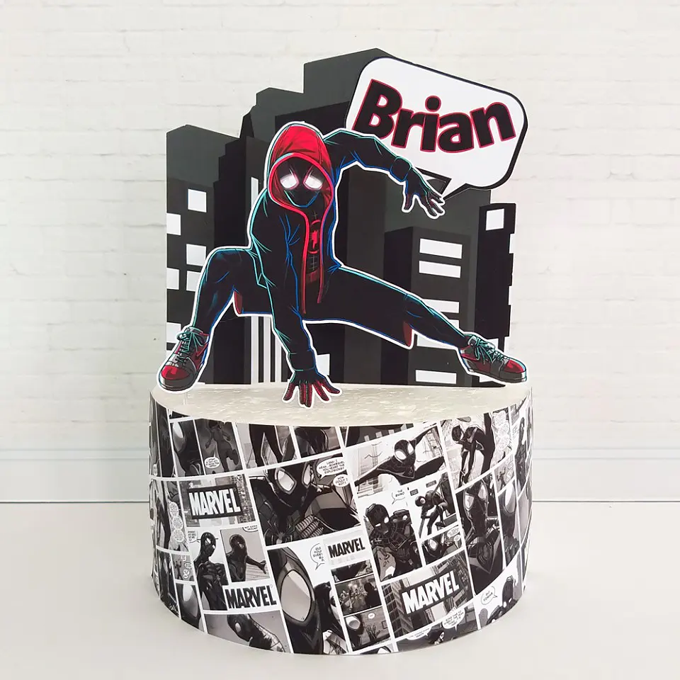 Arquivo de Corte Topo de Bolo Homem Aranha Spider Man 8 1