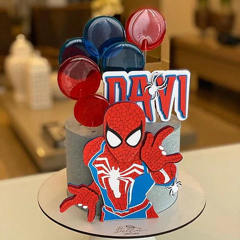 Arquivo de Corte Topo de Bolo Homem Aranha Spider Man 7