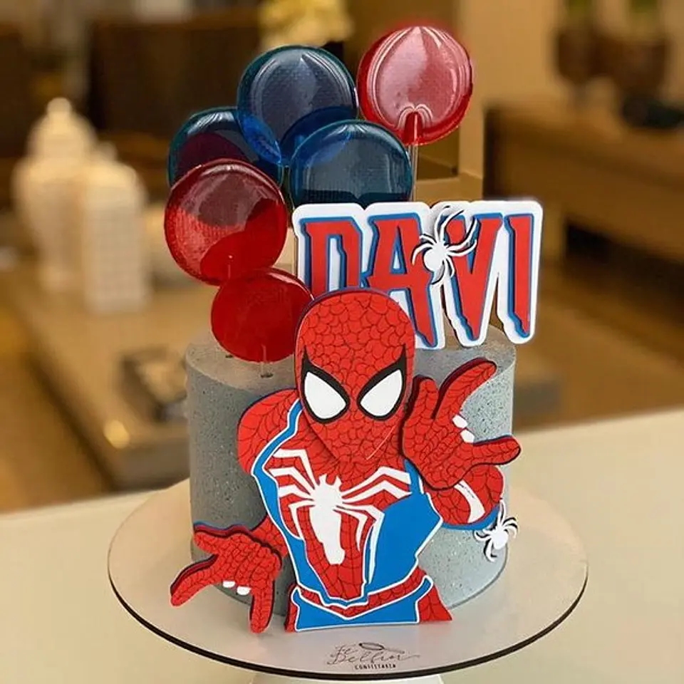 Arquivo de Corte Topo de Bolo Homem Aranha Spider Man 7 1