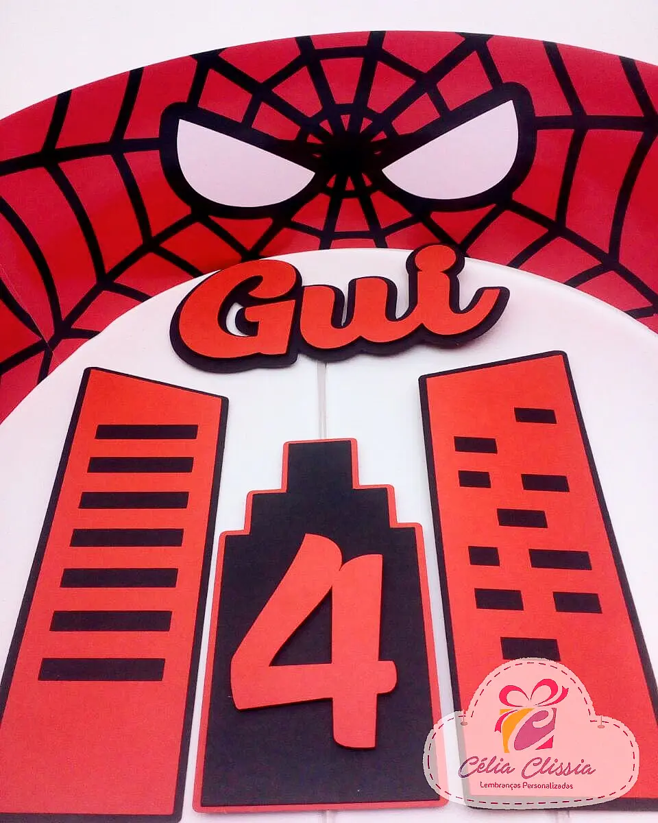 Arquivo de Corte Topo de Bolo Homem Aranha Spider Man 4 1