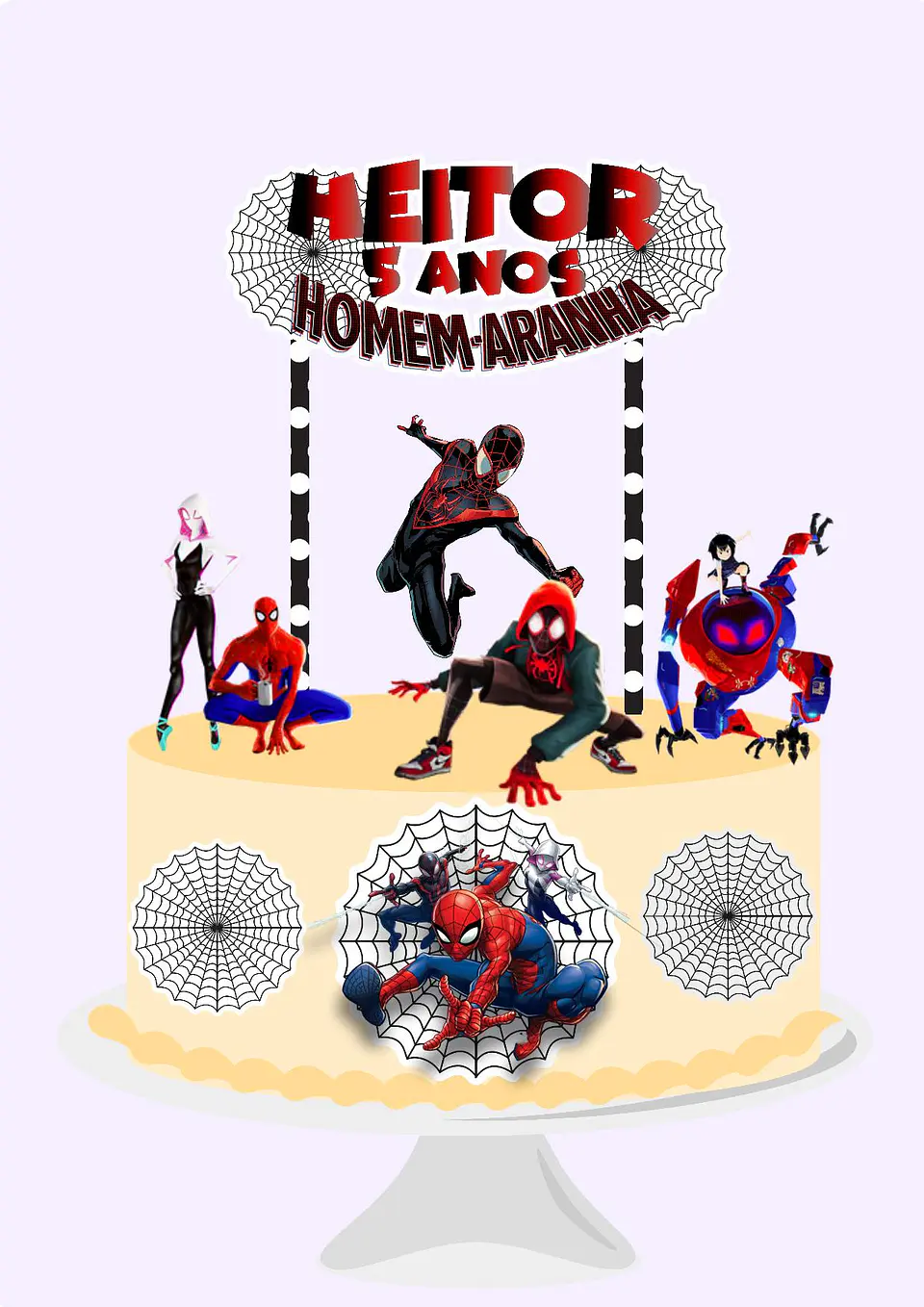 Arquivo de Corte Topo de Bolo Homem Aranha Spider Man 3 1