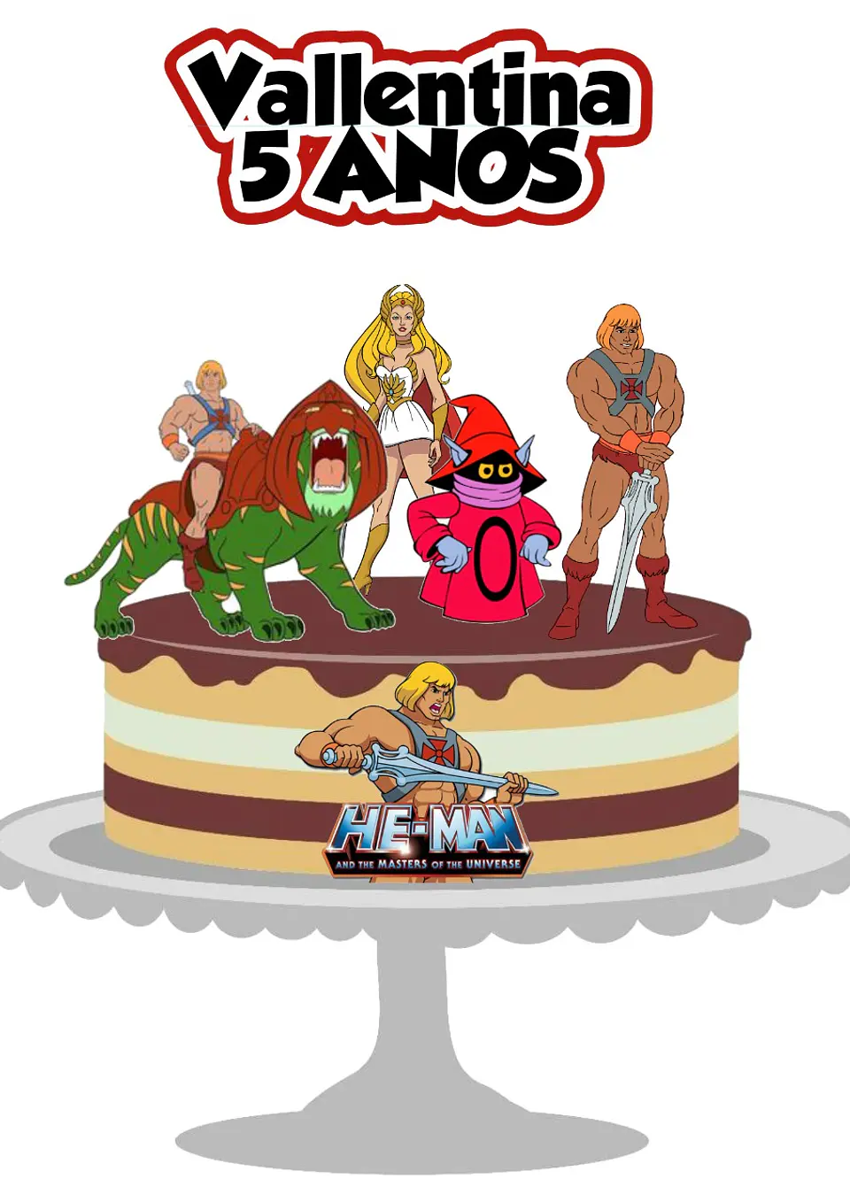 Arquivo de Corte Topo de Bolo He-Man 2 1