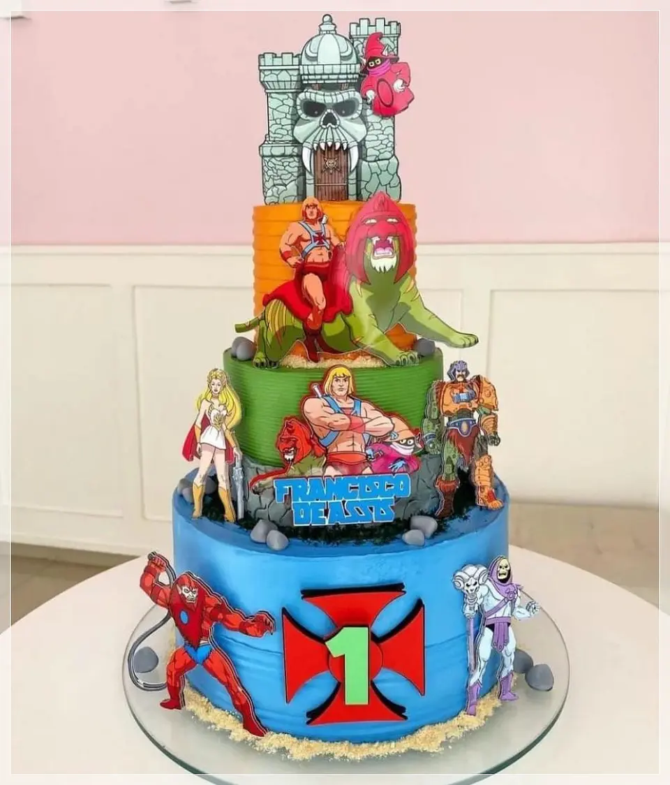 Arquivo de Corte Topo de Bolo He-Man 1 1