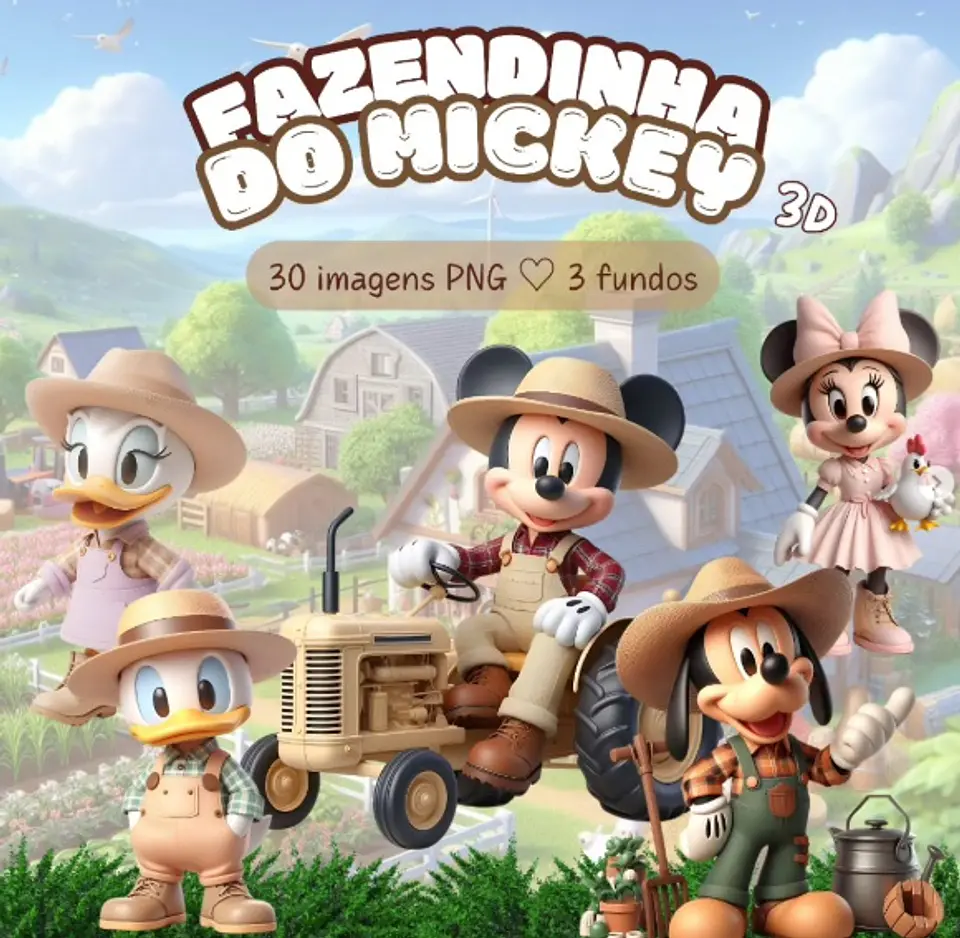 Kit Digital Fazendinha do Mickey 50 1