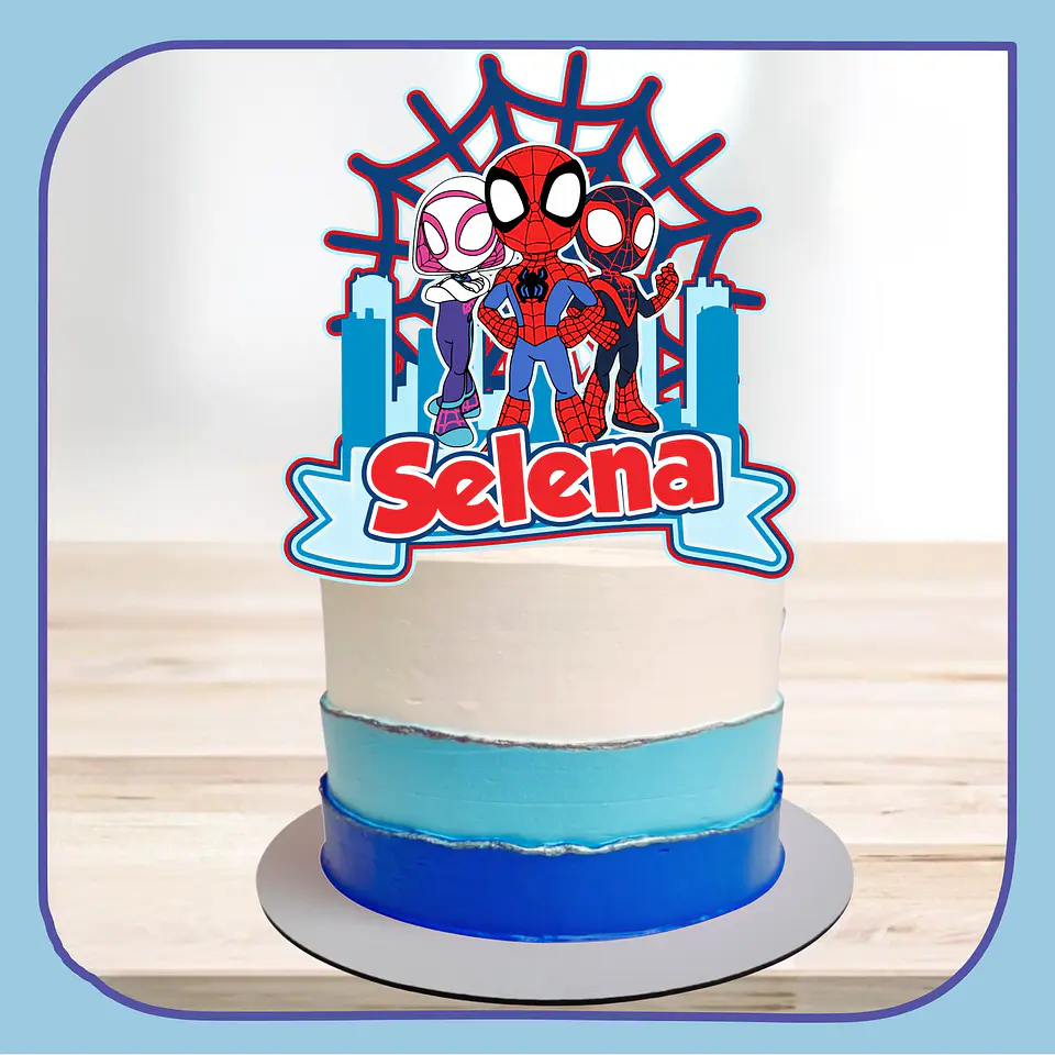 Arquivo de Corte Topo de Bolo Homem Aranha Spider Man 56 1