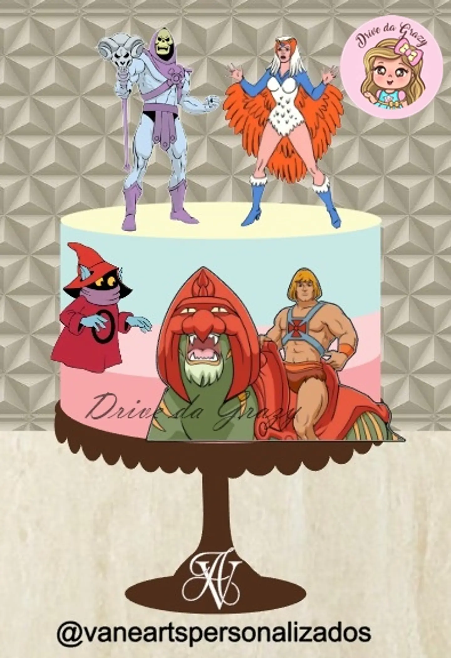 Arquivo de Corte Topo de Bolo He-Man 4 1