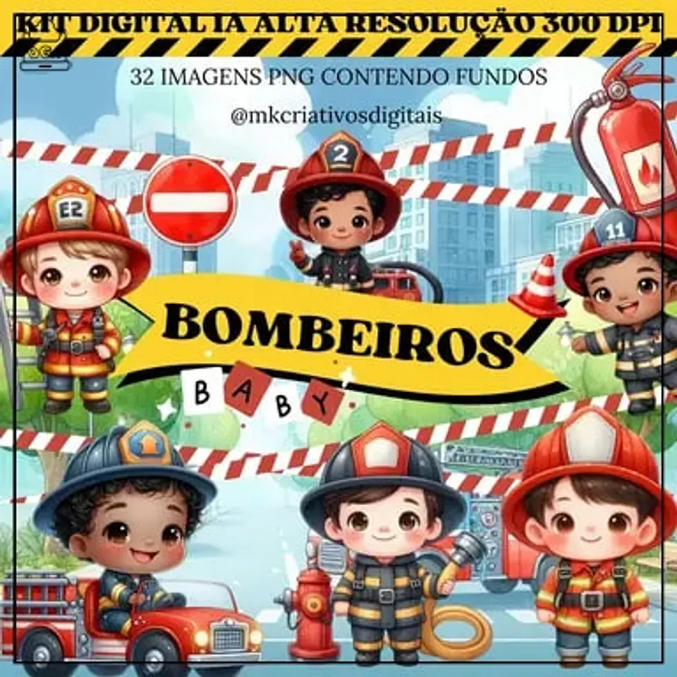 Kit Digital Bombeiros Baby 32 1