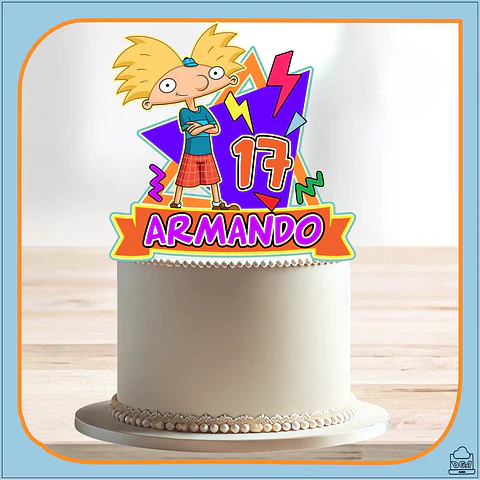 Arquivo de Corte Topo de Bolo Hey Arnold 1