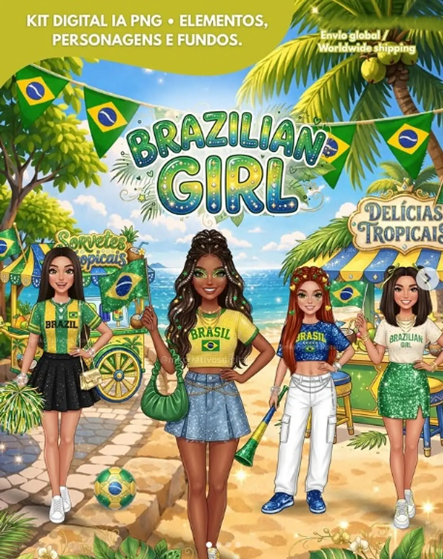 Kit Digital Brazilian Girl 26 1