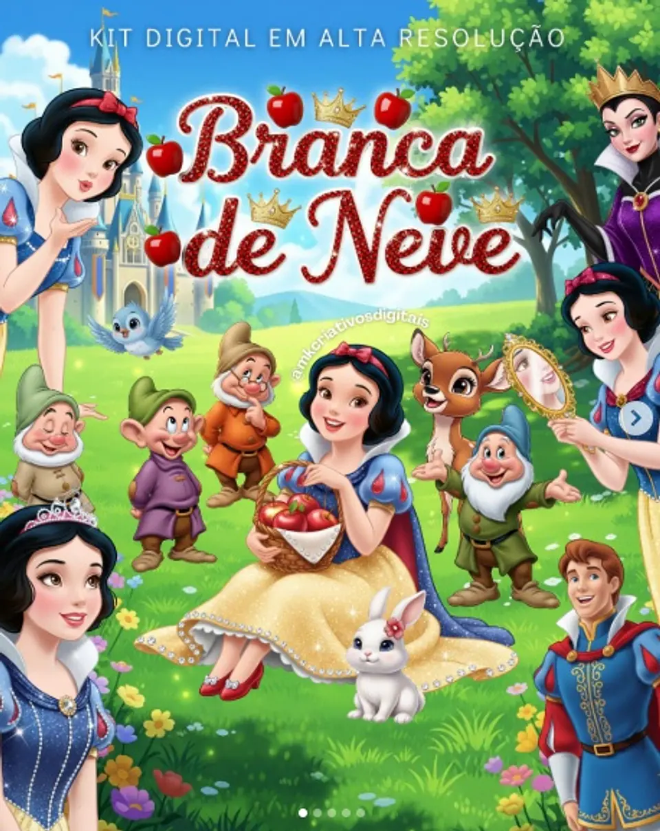 Kit Digital Branca de Neve Luxo 24 1