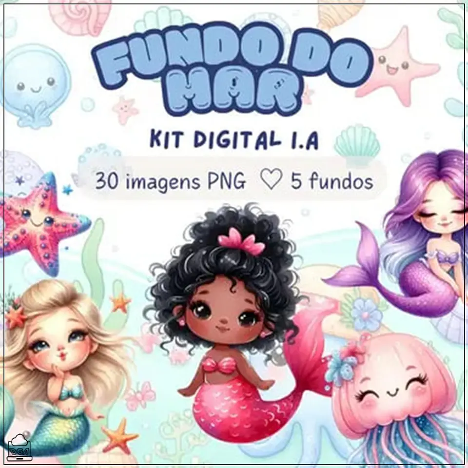 Kit Digital Fundo do Mar 55 1