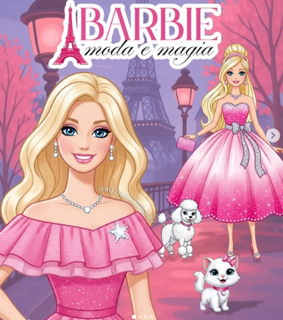 Kit Digital Barbie Moda e Magia 16 1