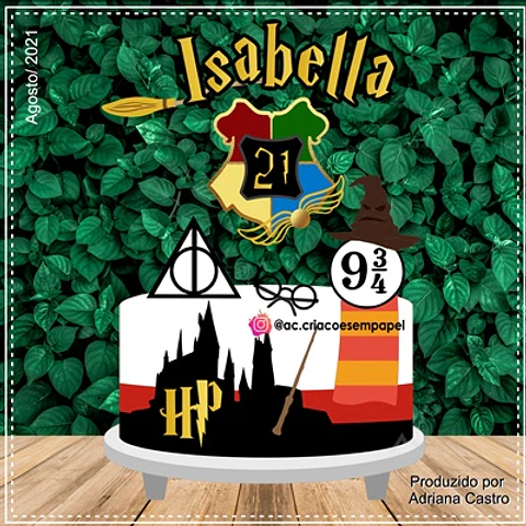 Arquivo de Corte Topo de Bolo Harry Potter 4
