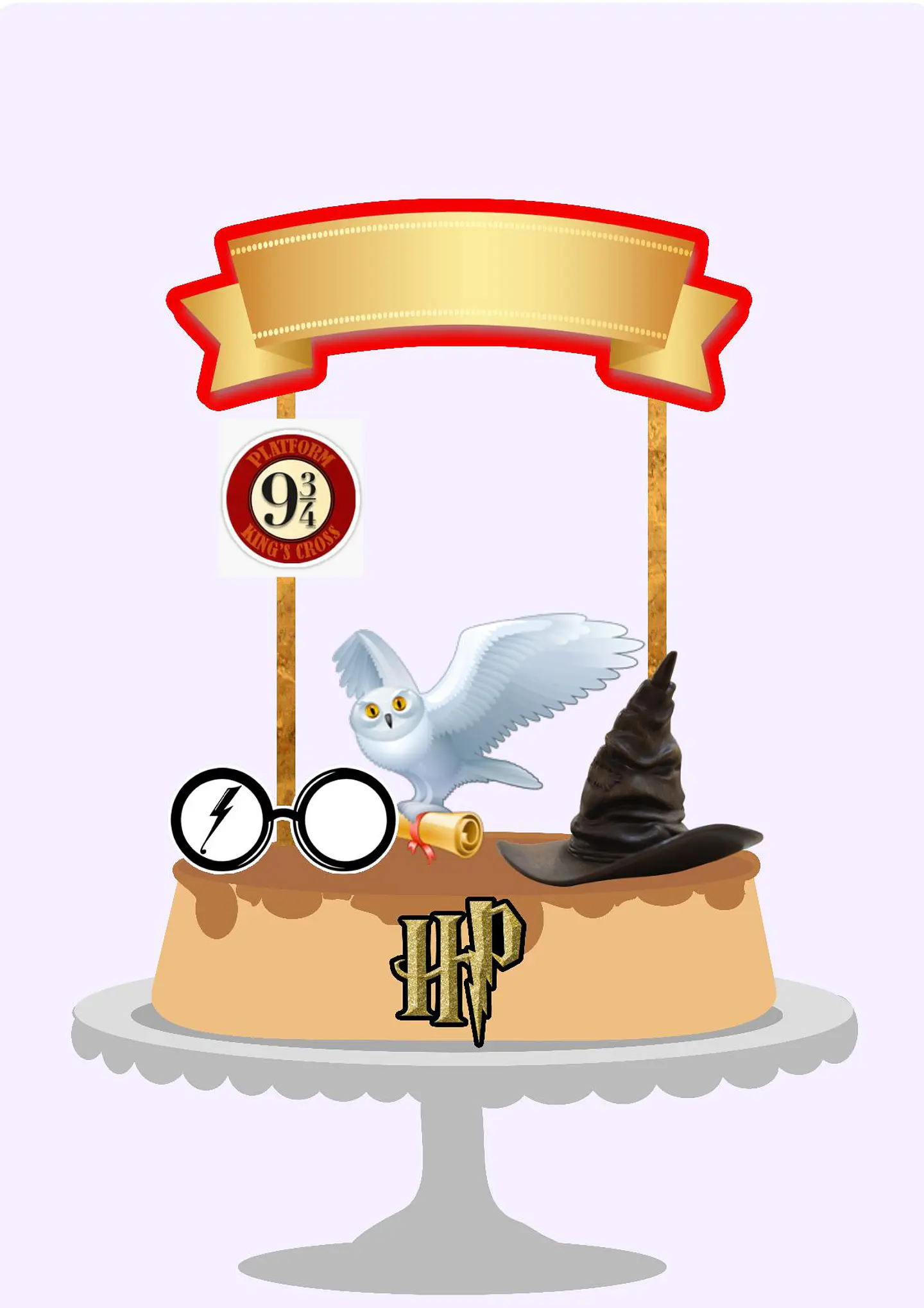 Arquivo de Corte Topo de Bolo Harry Potter 1 1
