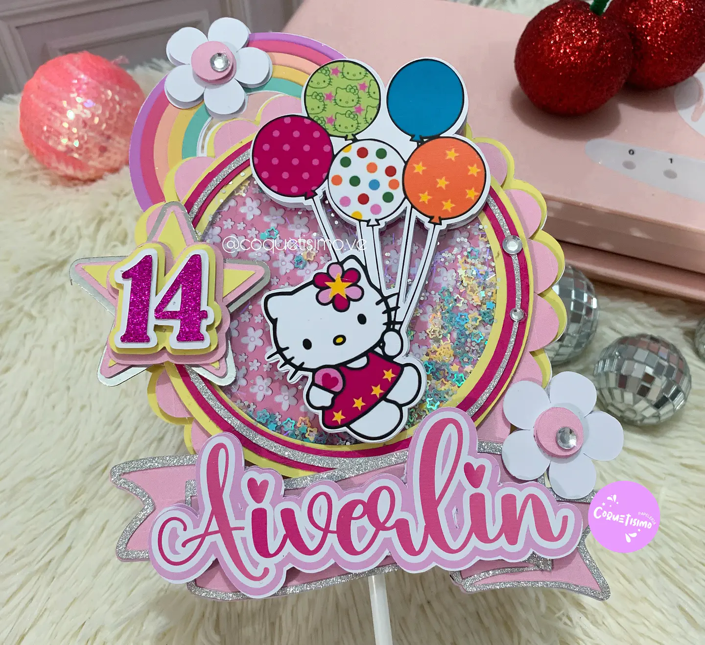 Arquivo de Corte Topo de Bolo Hello Kitty 30 1