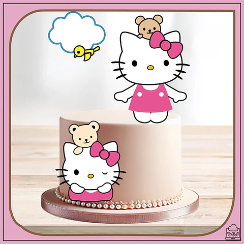Arquivo de Corte Topo de Bolo Hello Kitty 29