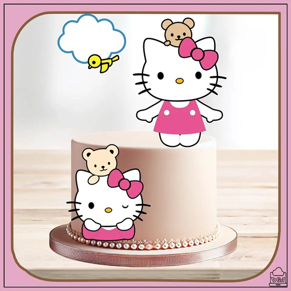 Arquivo de Corte Topo de Bolo Hello Kitty 29 1