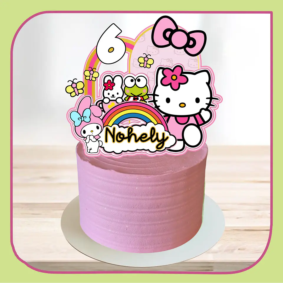 Arquivo de Corte Topo de Bolo Hello Kitty 26 1