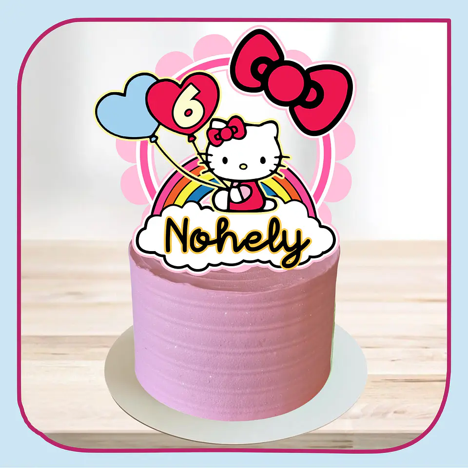 Arquivo de Corte Topo de Bolo Hello Kitty 25 1