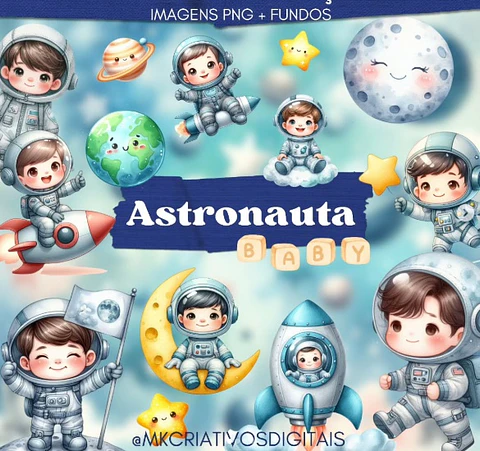 Kit Digital Astronauta Baby 10