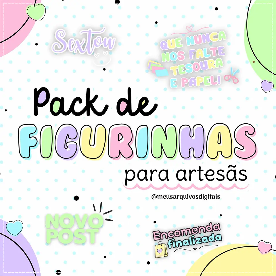 Kit Digital Pack de Figurinhas para Artesãs 3 1
