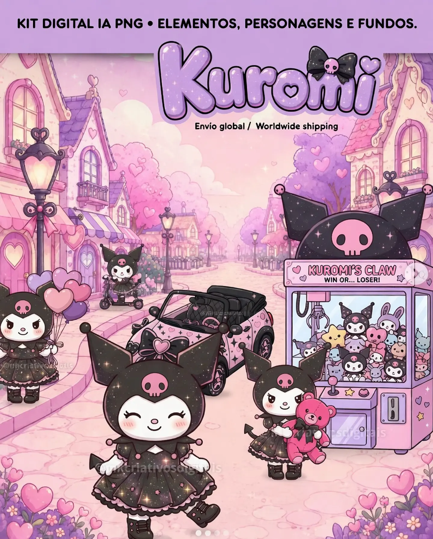 Kit Digital Kuromi 1