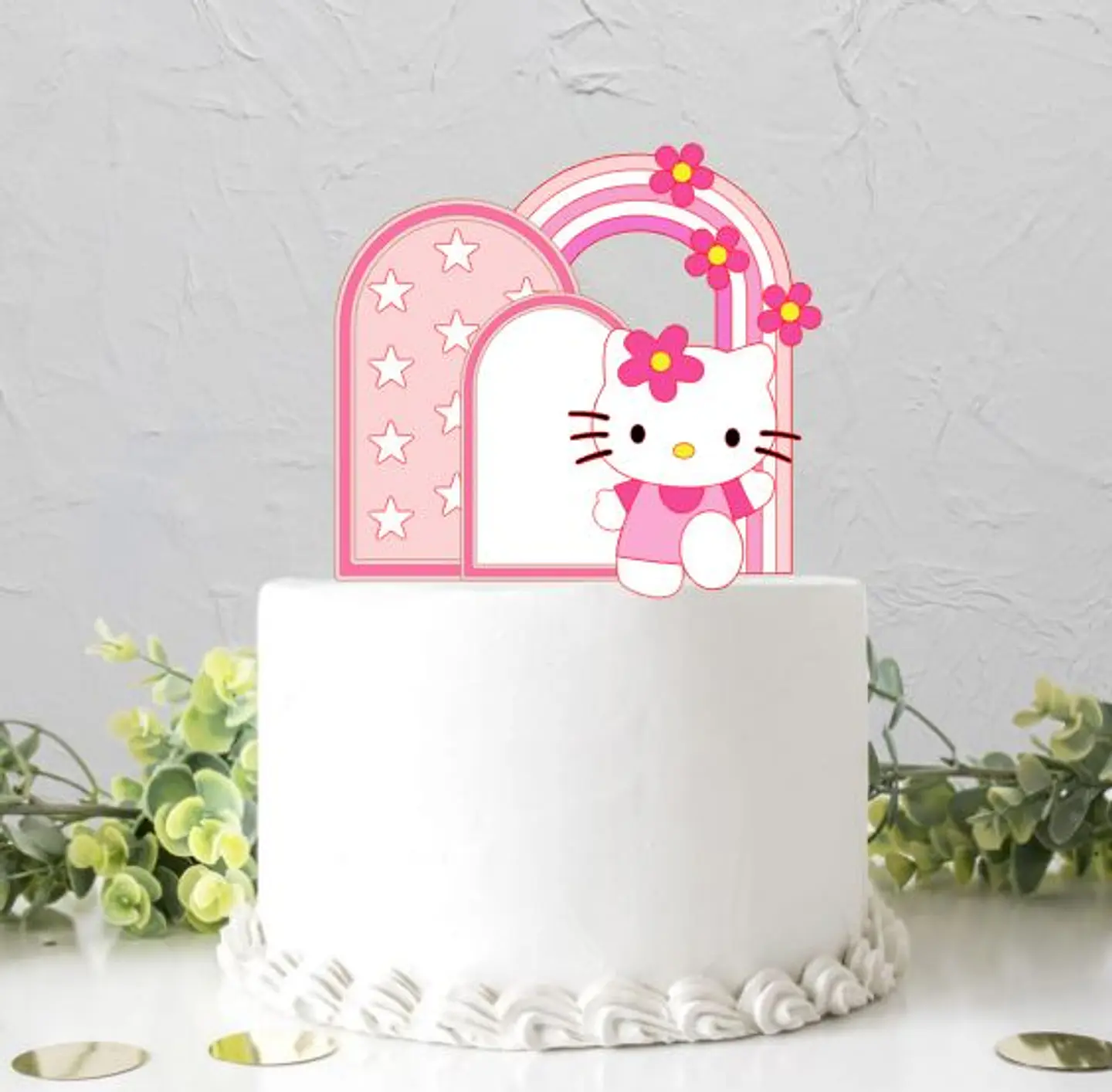 Arquivo de Corte Topo de Bolo Hello Kitty 9 1