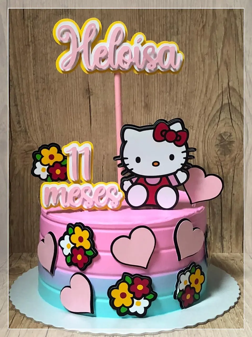 Arquivo de Corte Topo de Bolo Hello Kitty 8 1