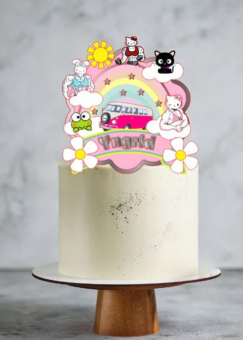 Arquivo de Corte Topo de Bolo Hello Kitty 5