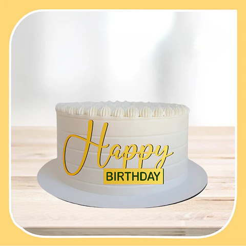 Arquivo de Corte Topo de Bolo Happy Birthday 99