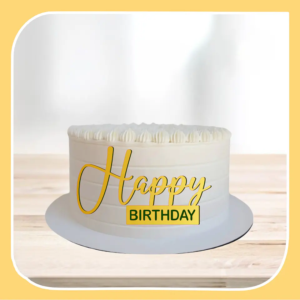 Arquivo de Corte Topo de Bolo Happy Birthday 99 1