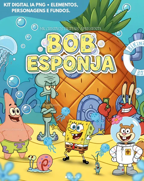 Kit Digital Bob Esponja 30