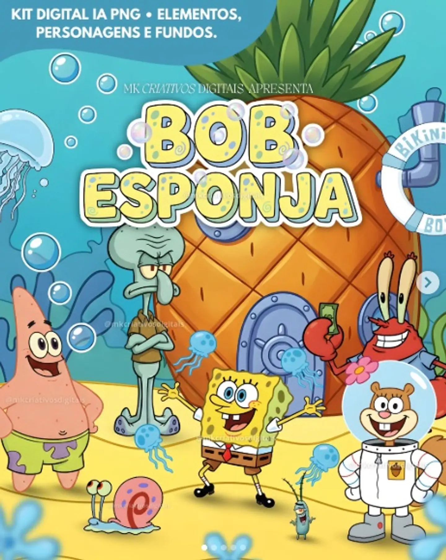 Kit Digital Bob Esponja 30 1