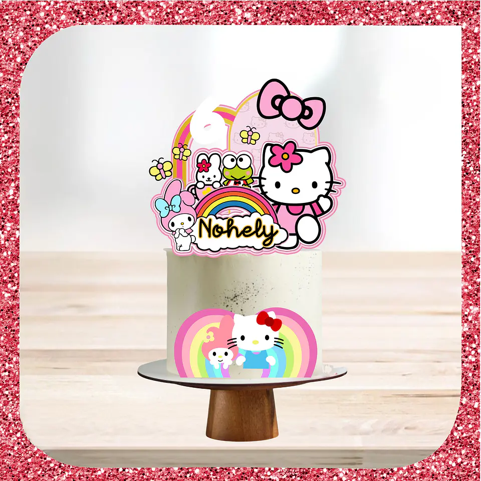 Arquivo de Corte Topo de Bolo Hello Kitty 19 1