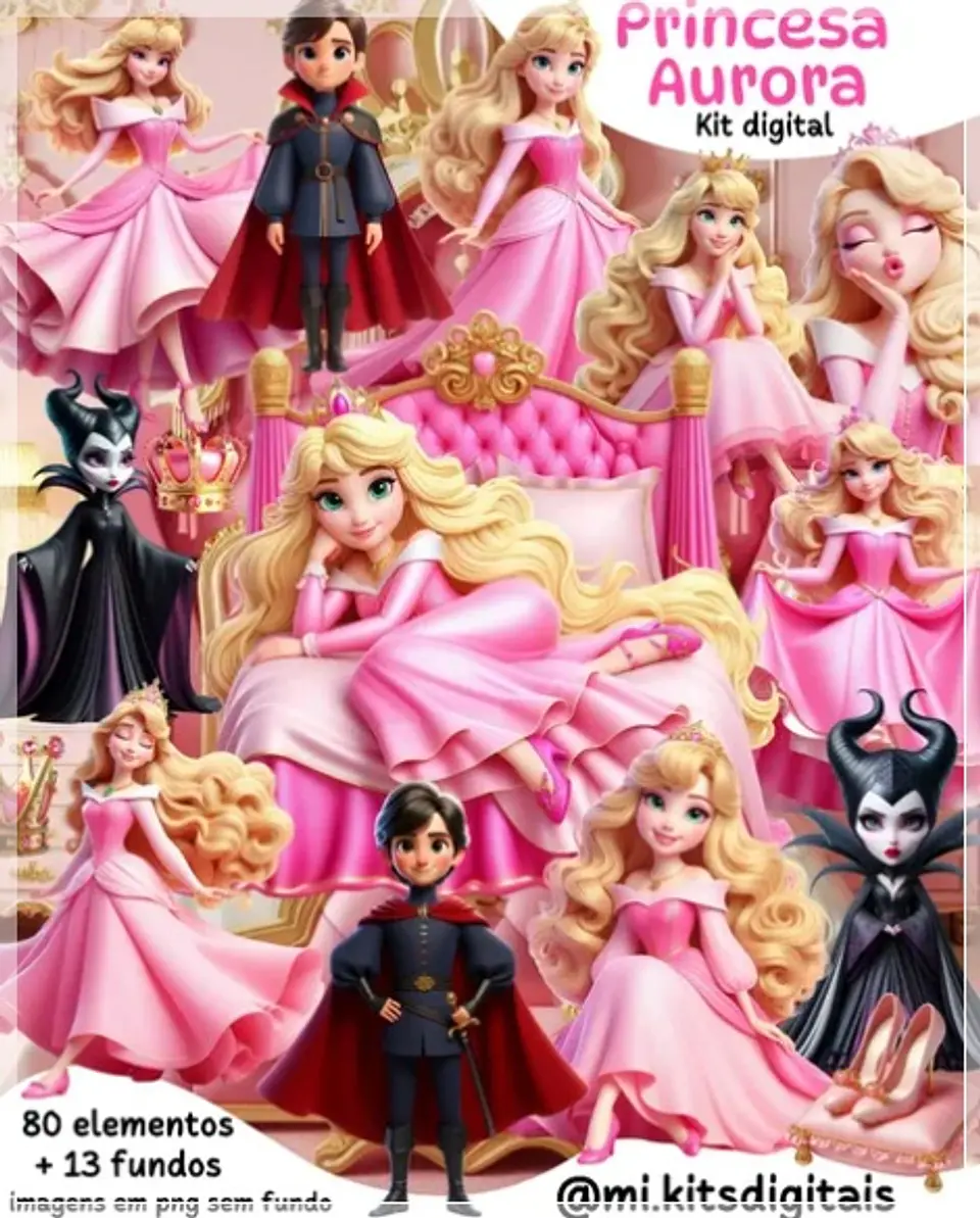 Kit Digital Princesa Aurora 70 1