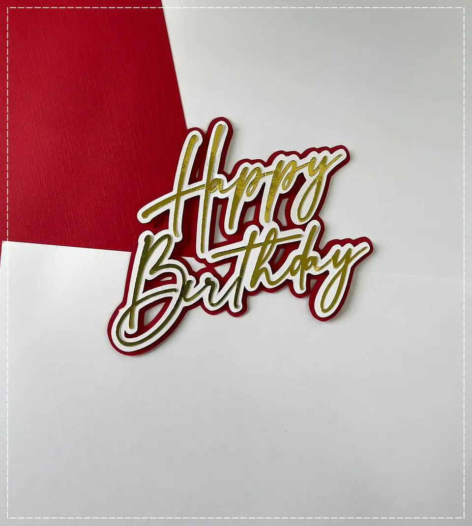Arquivo de Corte Topo de Bolo Happy Birthday 84 1