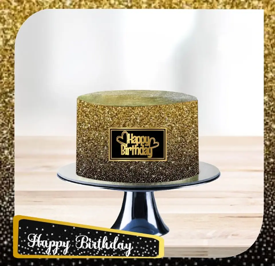 Arquivo de Corte Topo de Bolo Happy Birthday 98 1