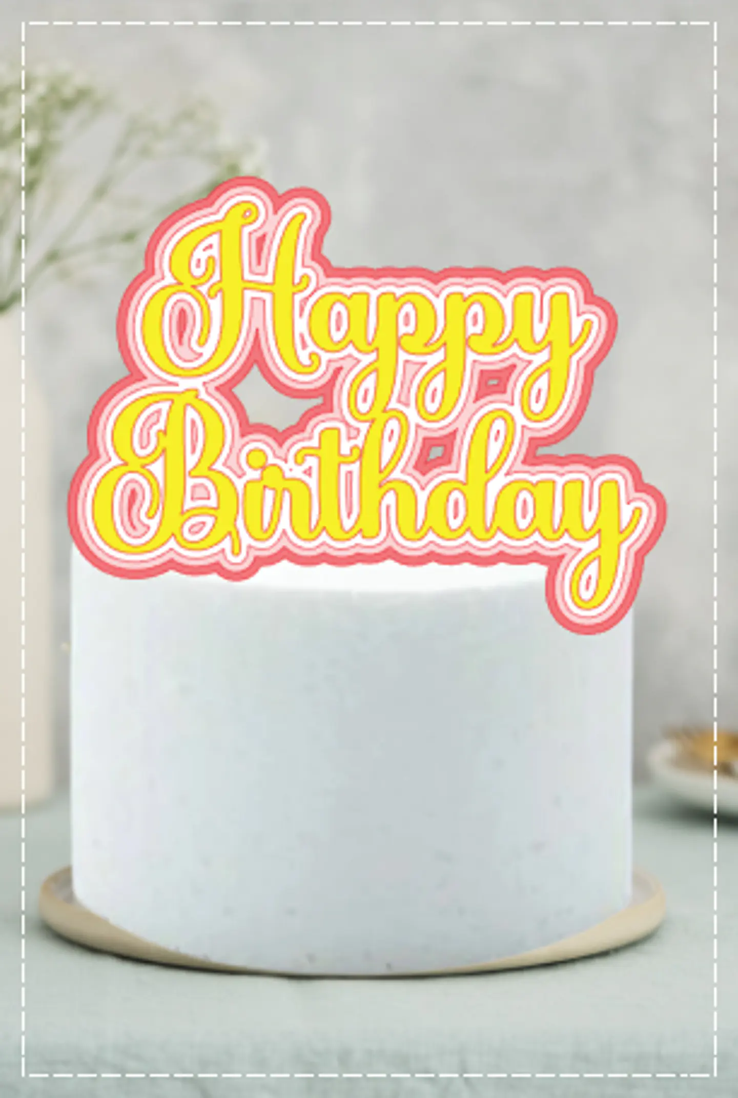 Arquivo de Corte Topo de Bolo Happy Birthday 77 1
