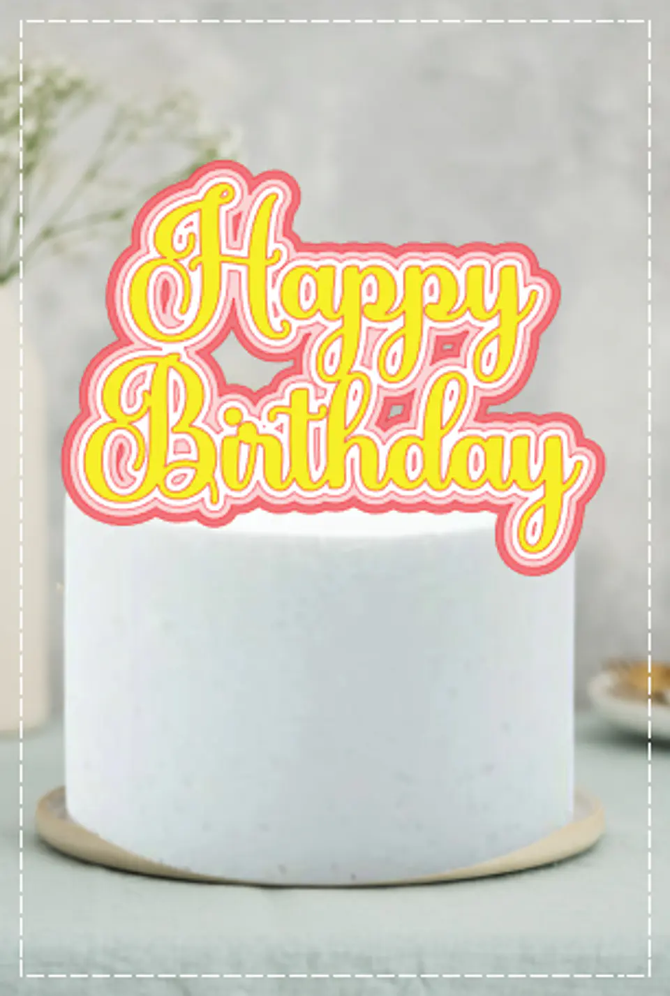 Arquivo de Corte Topo de Bolo Happy Birthday 77 1
