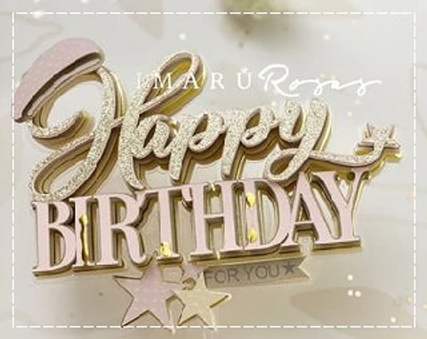 Arquivo de Corte Topo de Bolo Happy Birthday 75