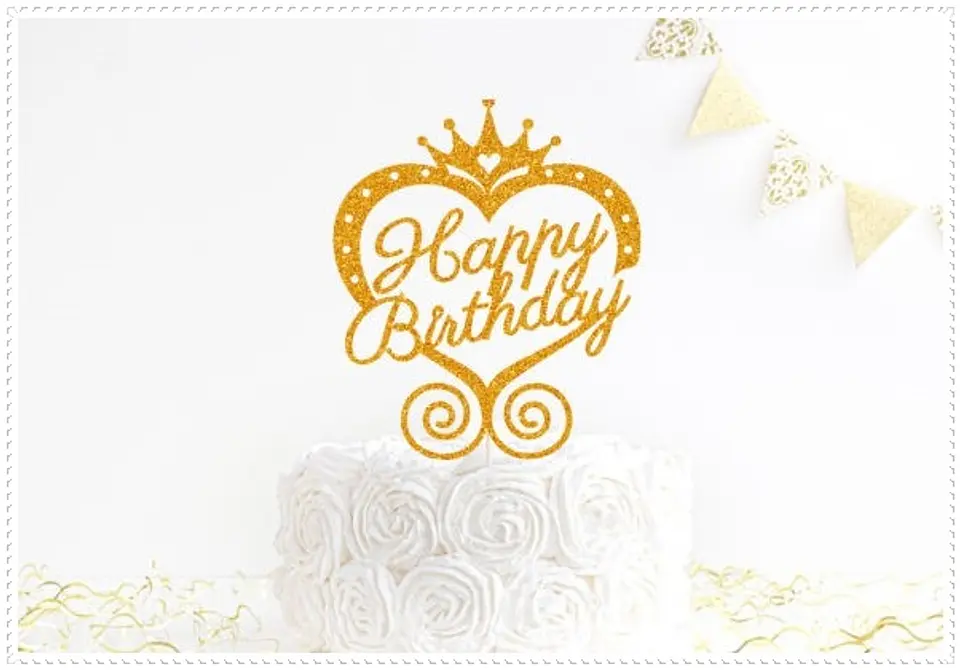Arquivo de Corte Topo de Bolo Happy Birthday 71 1