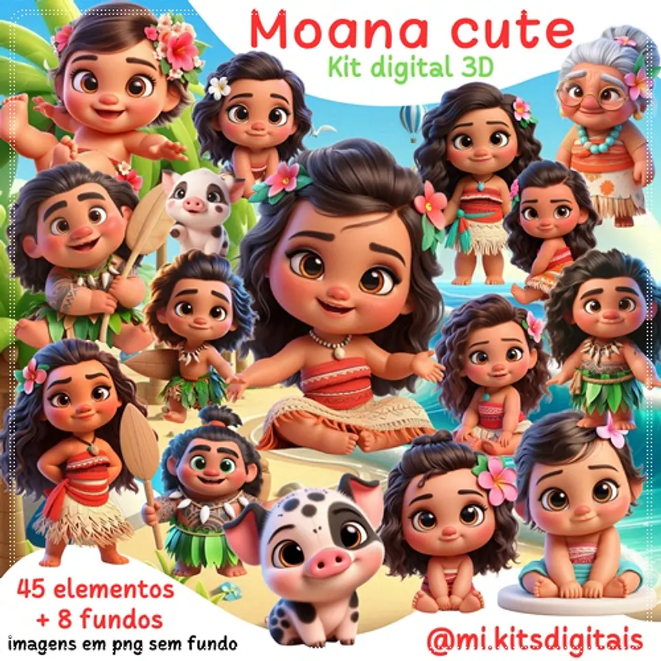 Kit Digital Moana Cute 3d 61 1