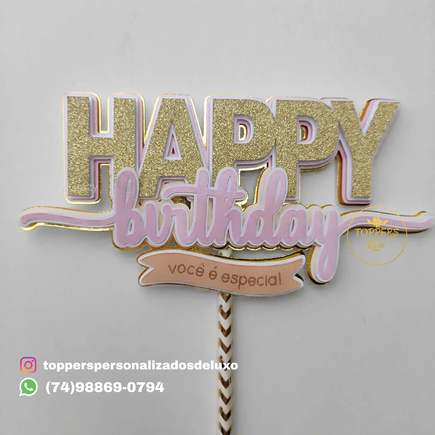 Arquivo de Corte Topo de Bolo Happy Birthday 44 1