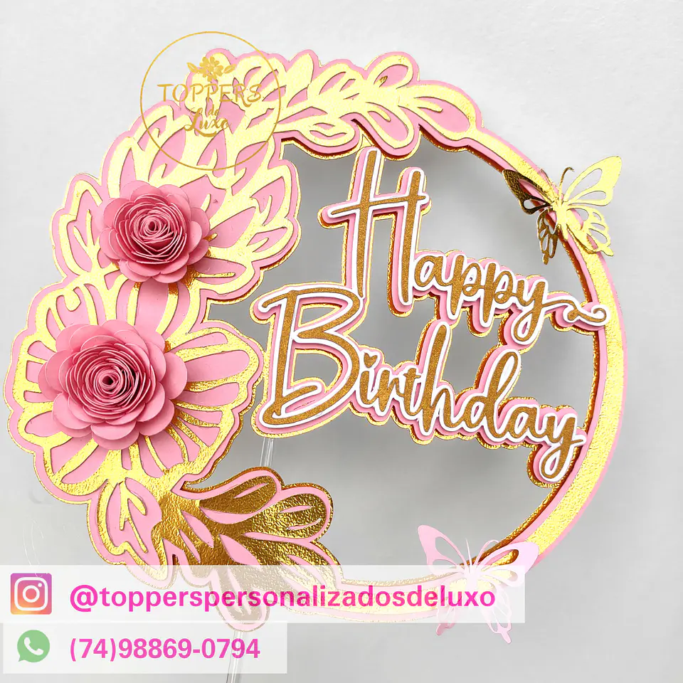 Arquivo de Corte Topo de Bolo Happy Birthday 37 1