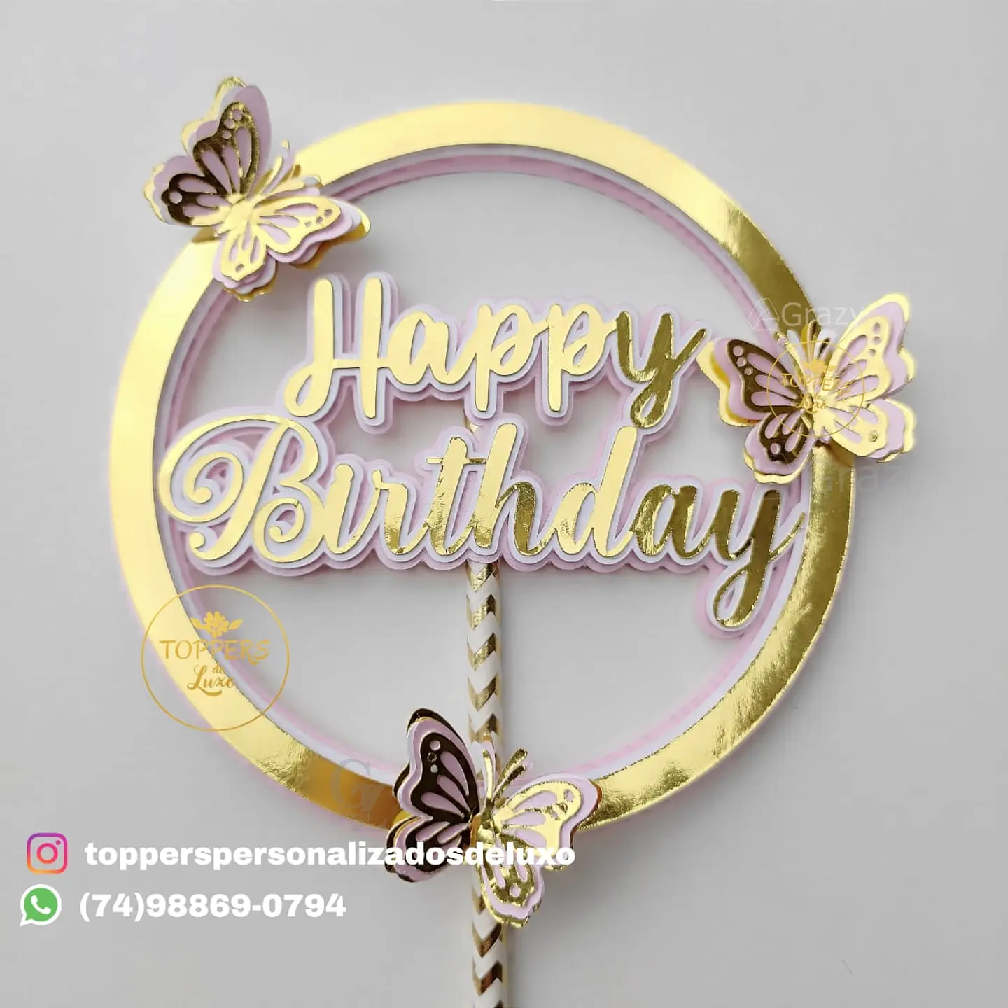 Arquivo de Corte Topo de Bolo Happy Birthday 59 1