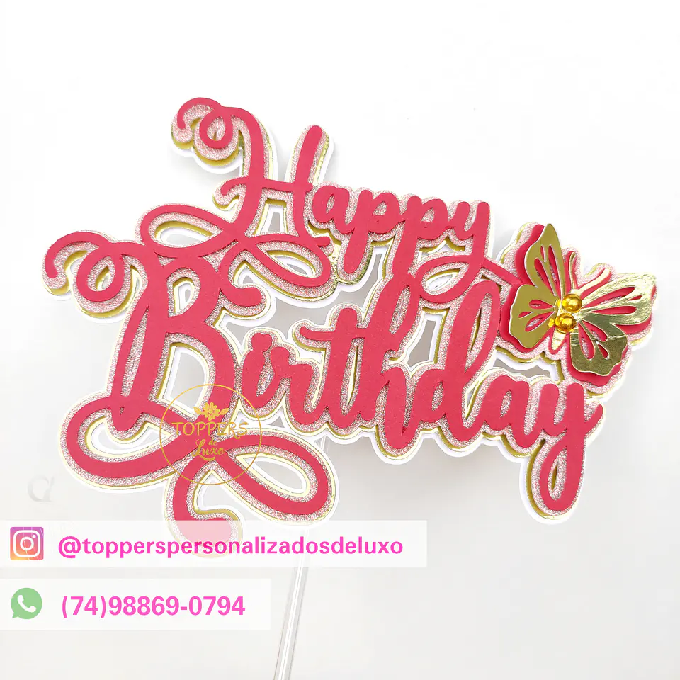 Arquivo de Corte Topo de Bolo Happy Birthday 36 1
