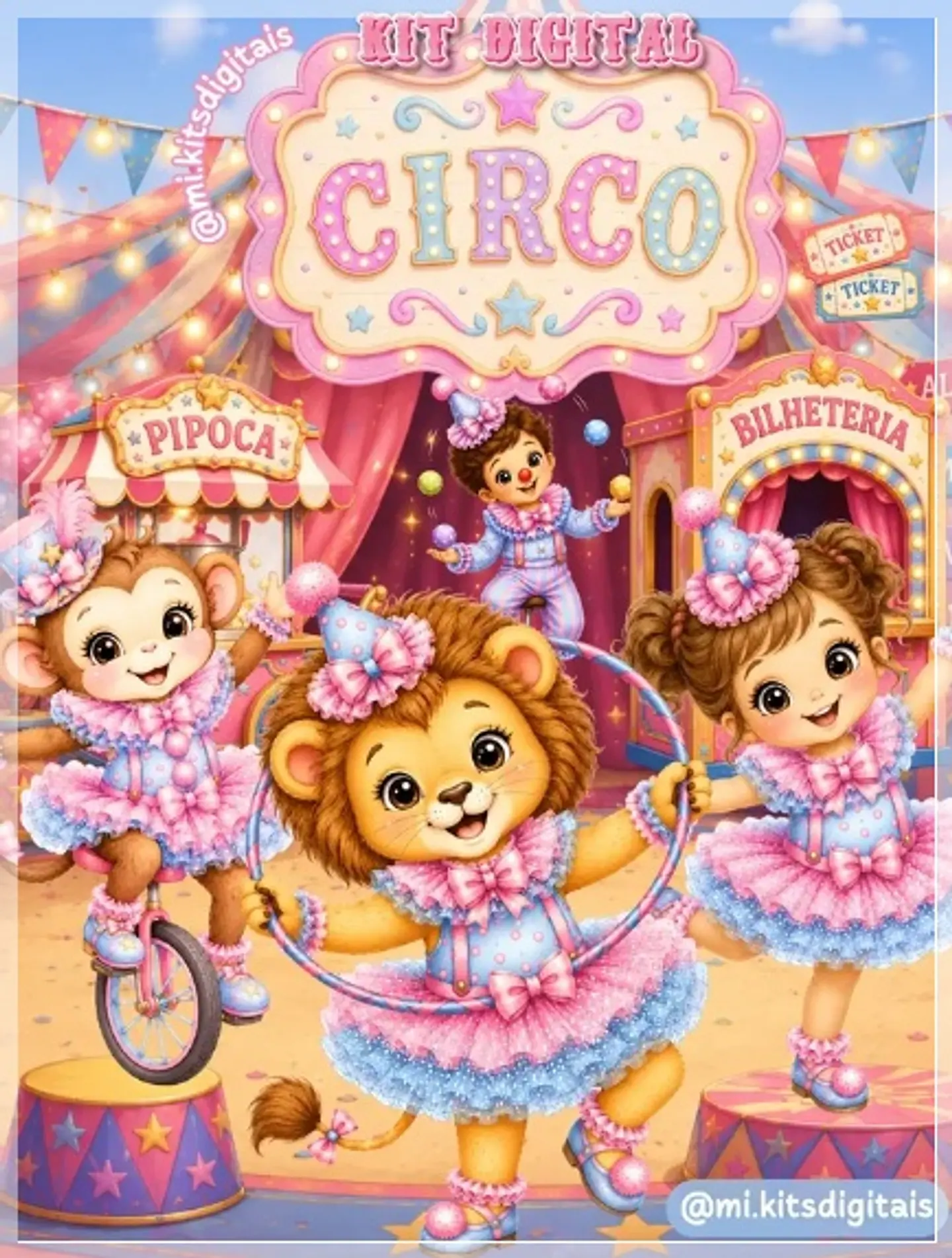 Kit Digital Circo Encantado 18 1