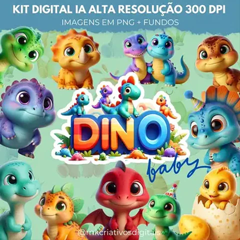 Kit Digital Dino Baby 71