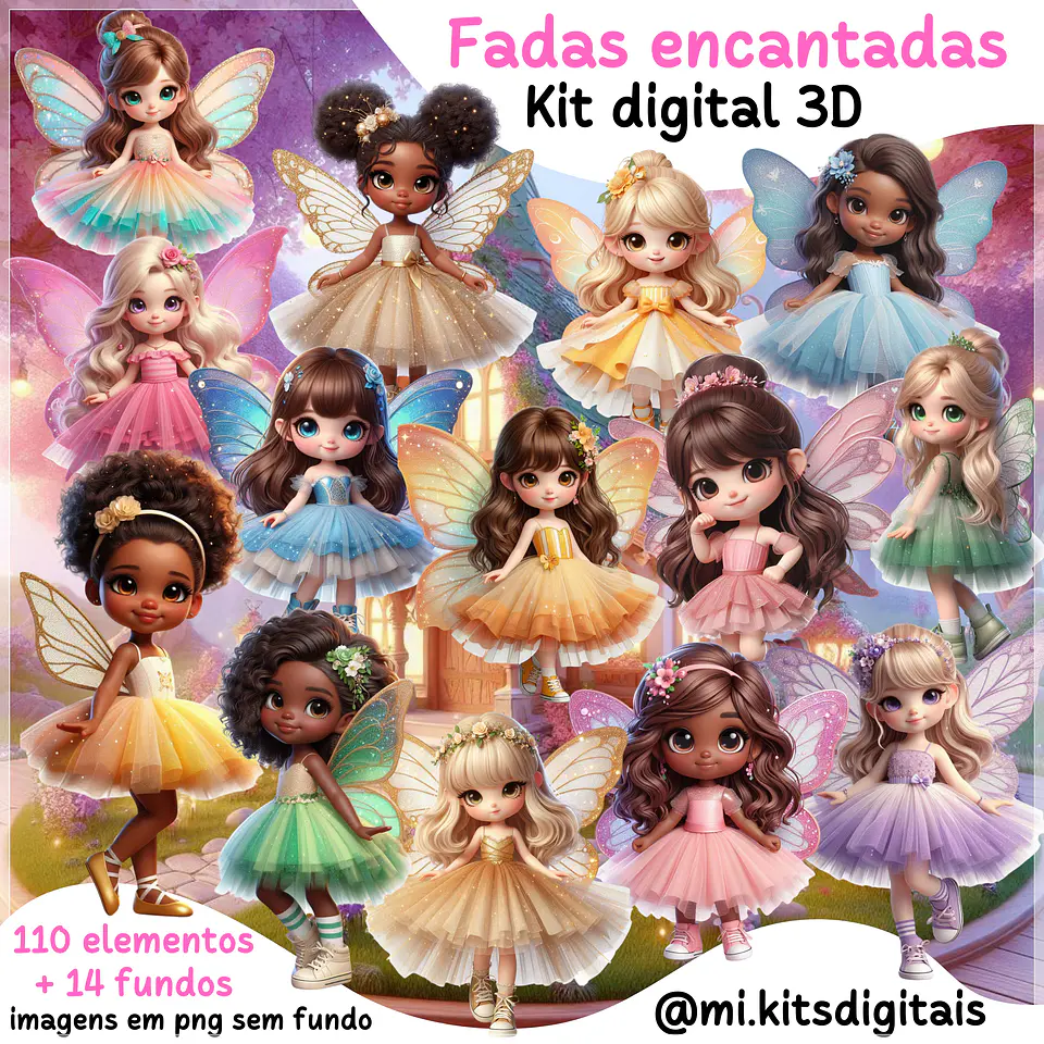 Kit Digital Fadas Encantadas 26 1